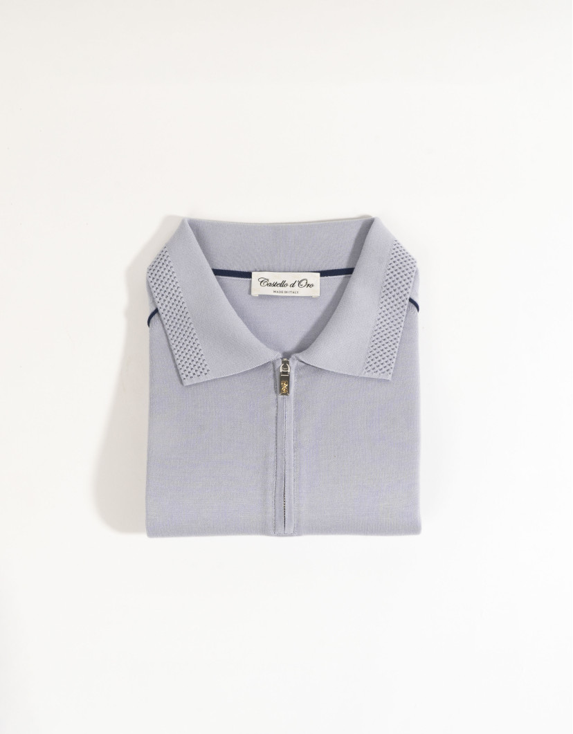 Castello d'Oro Light Blue Polo T-shirt  image